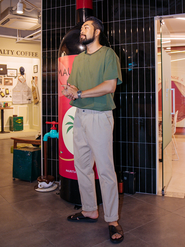 (S-5XL)<BR>짐머 广泛的 松紧带裤 D179