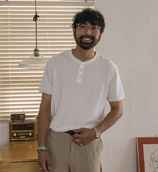 (L-5XL)<br>클라다보 亨利颈 短袖T恤