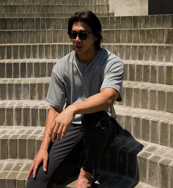 (L-4XL)<br>보니아토 亨利颈 短袖T恤