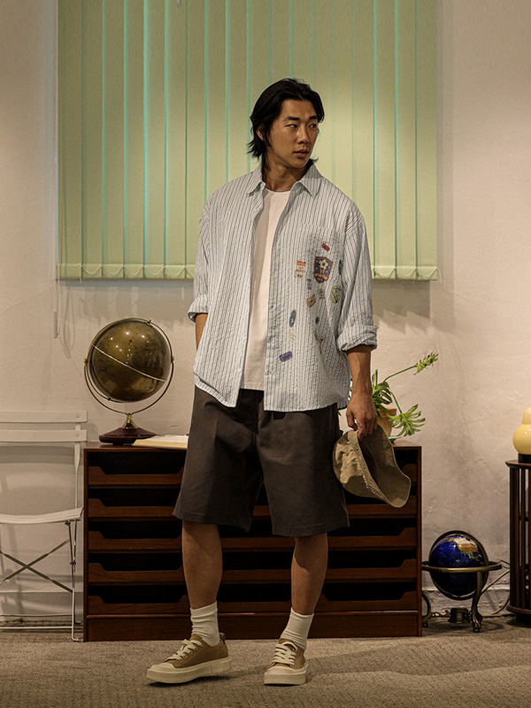 가타론 条纹衬衫