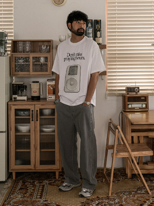 (XL-6XL)<BR>토르카만 半宽配合 牛仔松紧带裤 9513