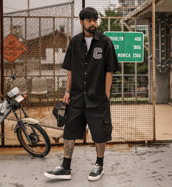 (L-5XL)<br>바그랏 亚麻 货物绑带短裤