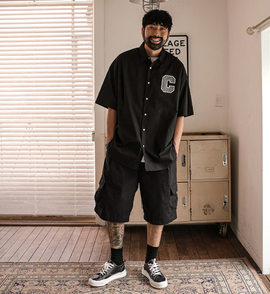 (L-5XL)<br>바그랏 亚麻 货物绑带短裤