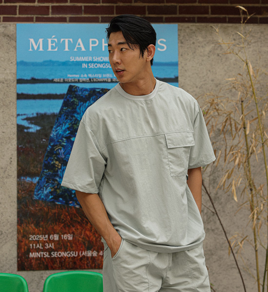 (L-4XL)<br>사우라슈 短袖T恤+바빈치노 松紧带短裤