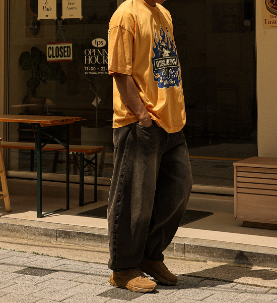 (XL-4XL)<br>후아리나 颜料 短袖T恤