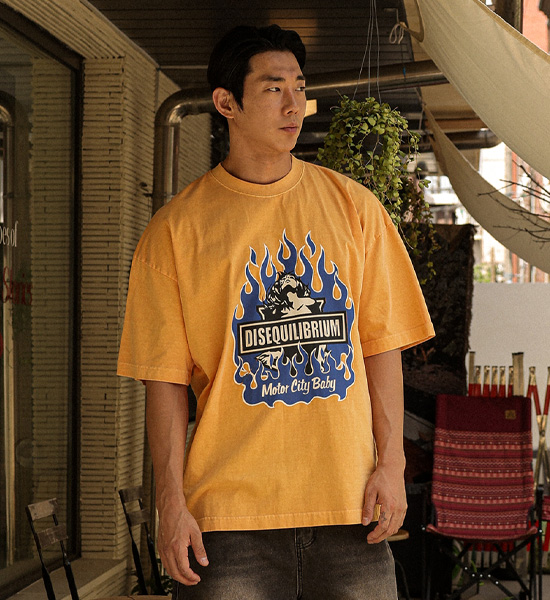 (XL-4XL)<br>후아리나 颜料 短袖T恤