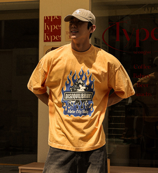 (XL-4XL)<br>후아리나 颜料 短袖T恤