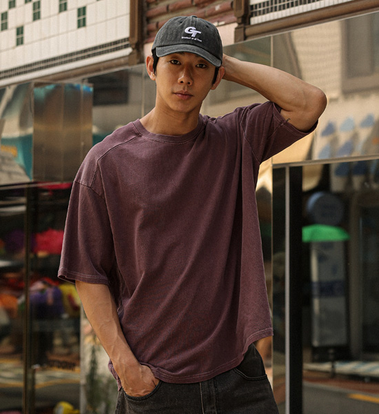 (XL-4XL)<br>라차리타 颜料 短袖T恤