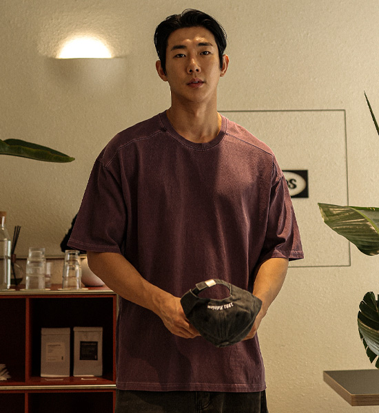 (XL-4XL)<br>라차리타 颜料 短袖T恤