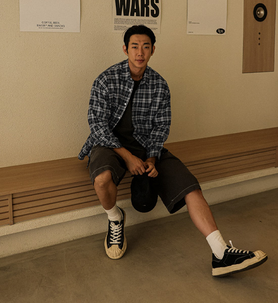 (XL-6XL)<BR>카파야탄 格子衬衫