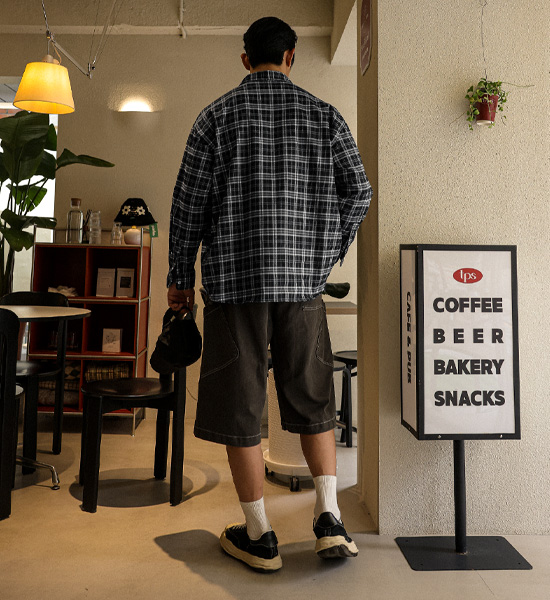 (XL-6XL)<BR>카파야탄 格子衬衫