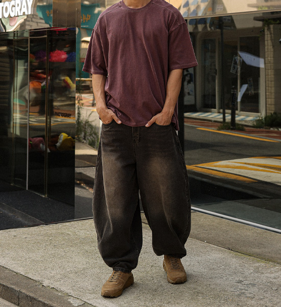 (30-46)<BR>바들렛 커브드 牛仔裤