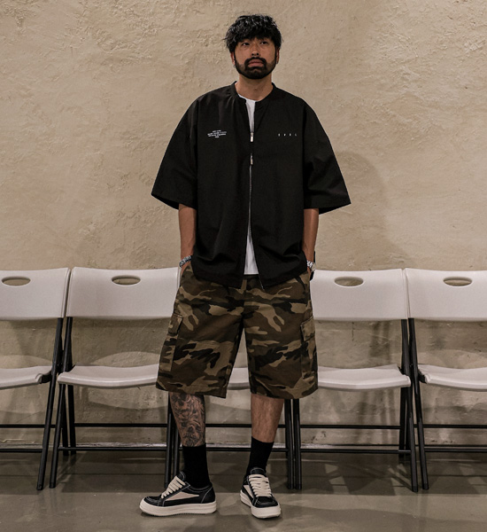 (XL-6XL)<br>팰리니 工装裤 松紧带短裤