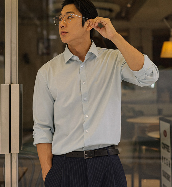 (L-4XL)<BR>그리디스 礼服衬衫