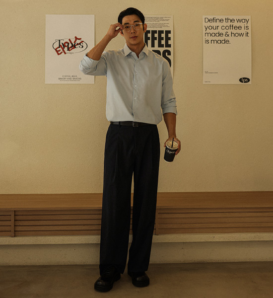 (L-4XL)<BR>그리디스 礼服衬衫