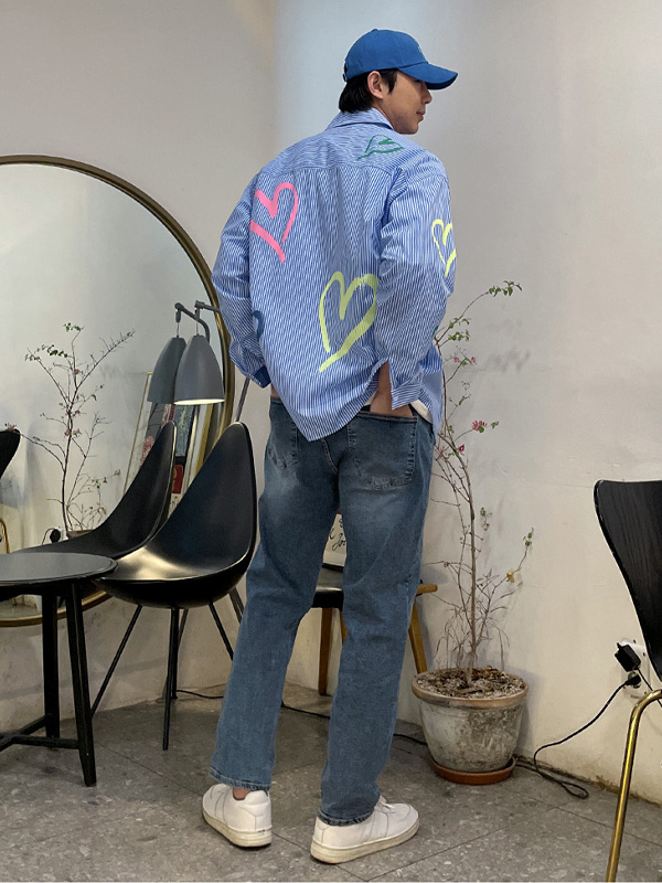 <br><font color="#fd0303">[365SALE]</font><br><font color="#2046a7">★교환/반품불가★</font><BR>하트타임 衬衫