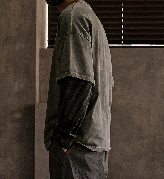 아이기나 颜料 长袖t恤