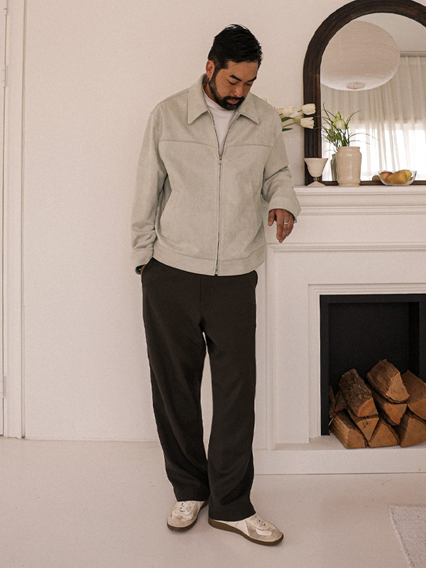 (L-4XL)<br>티라시아 스웨이드점퍼