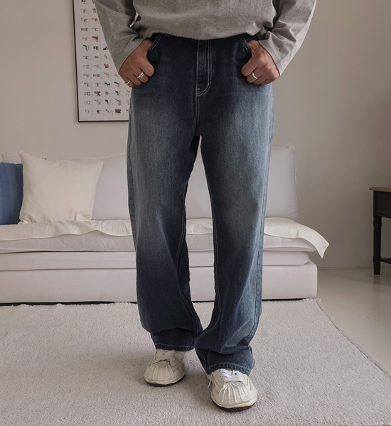 파포라스 半宽配合 牛仔裤 654