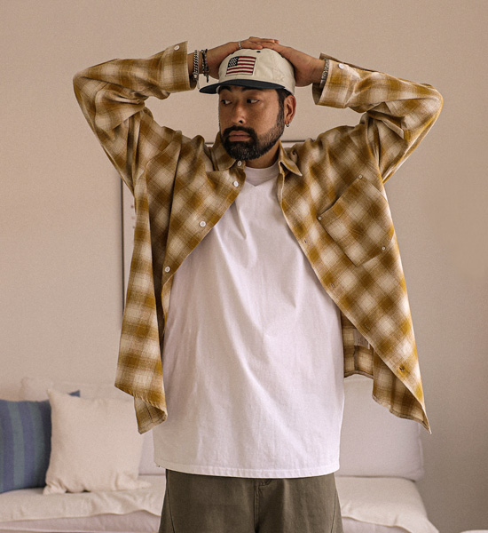 (XL-6XL)<BR>아라우 格子衬衫 2886