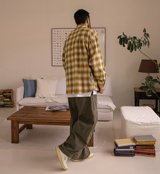 (XL-6XL)<BR>아라우 格子衬衫 2886