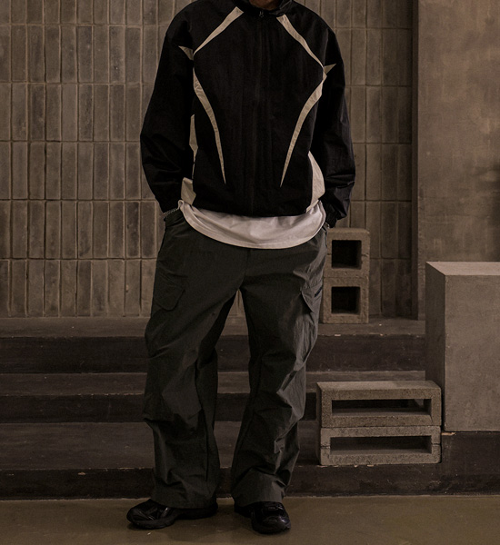 (M-6XL)<BR>아토비 配色 防风衣 2876