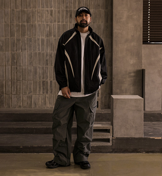 (M-6XL)<BR>아토비 配色 防风衣 2876