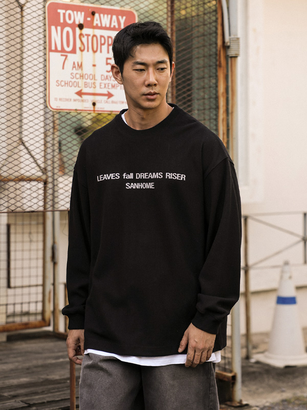 (XL-6XL)<br>칼차키 니트지 长袖t恤 3525