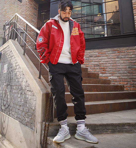 (L-4XL)<BR>넛찌 松紧带 慢跑裤 <br><font color="#098a09"><B>选择长度 (基础,长款+10cm)</B></font>