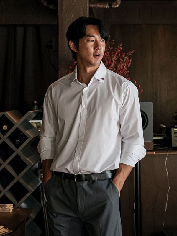 (M~5XL)<br>위트니스 삼선포인트 衬衫