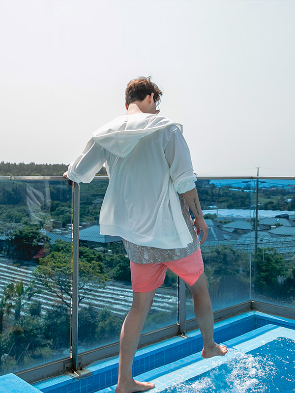 (L-4XL)<BR>쿠타 带帽拉链