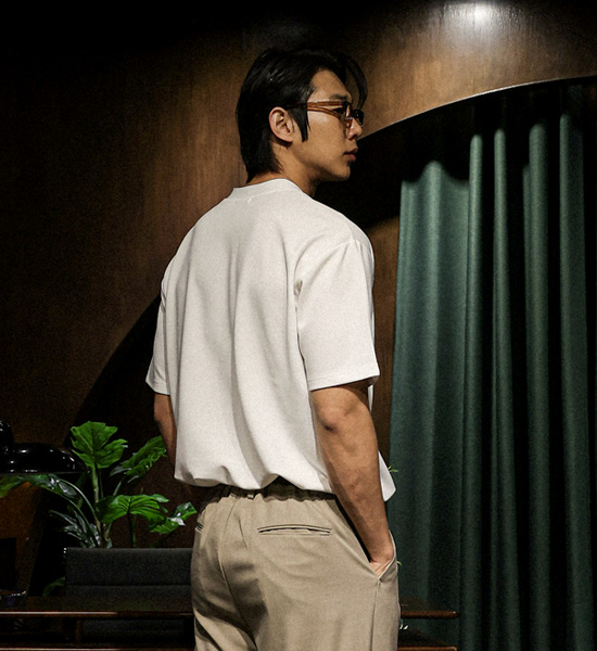 (L-5XL)<br>에임 亨利短袖连体衣 <br><font color="#098a09"><B>选择长度 (基础,长款+6cm)</B></font>