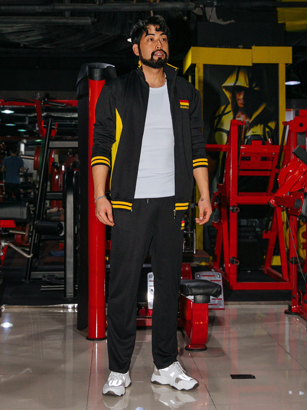 (M-5XL)<BR>느리게 독일 배색집업+사춘기 독일트레이닝팬츠