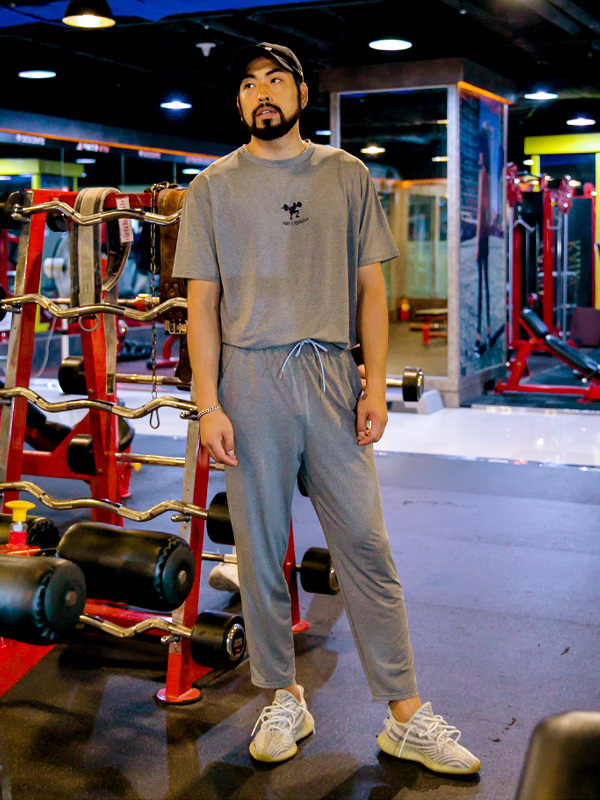 (L-6XL)<BR>레버넌트 아이스 短袖T恤+디파이언스 运动服裤子<br><font color="#072c81"><B>[ W.DNA ]</B></font><br><font color="#098a09"><B>选择长度 하 (基础,长款+10cm)</B></font>