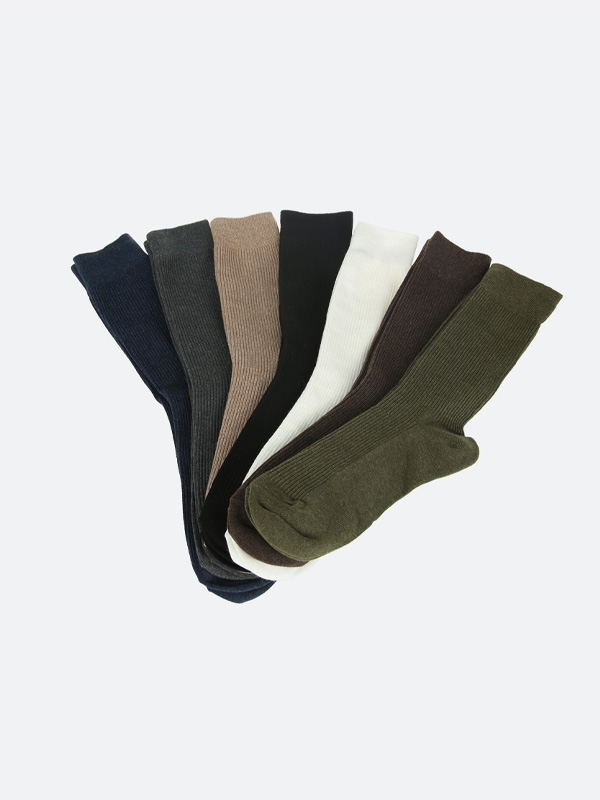 신사멜란지골지 양말