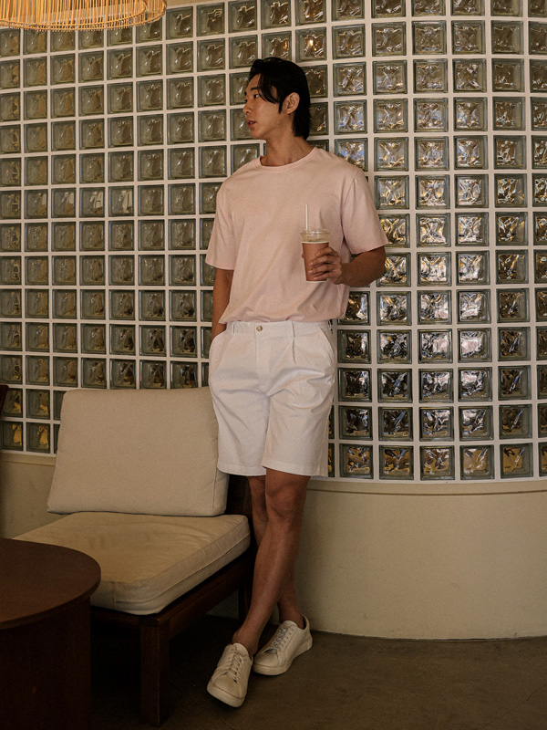 (M-6XL)<br>옹기종기 圆形短袖连体衣 <br><font color="#098a09"><B>选择长度 (基础,长款+6cm)</B></font>