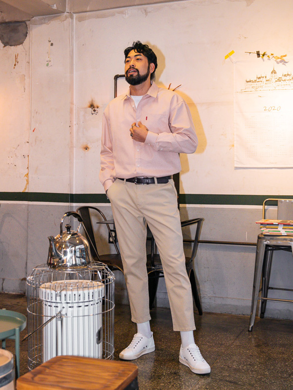 (M~5XL)<br>모두 행복하세요~ 无图案衬衫