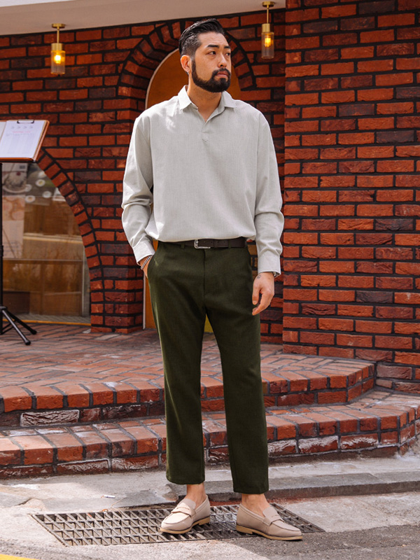 (S-5XL)<BR>헤이그 宽松长裤