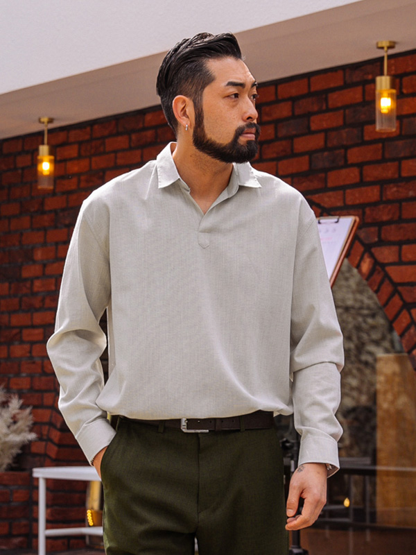 (L-5XL)<br>그라임스 衬衫