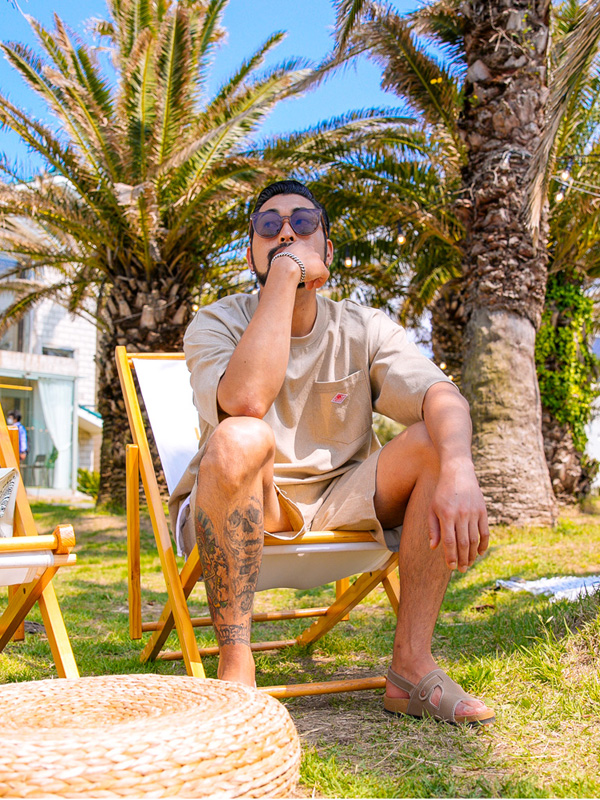 (XL-6XL)<BR>클리핑  短袖T恤+케이르 松紧带短裤