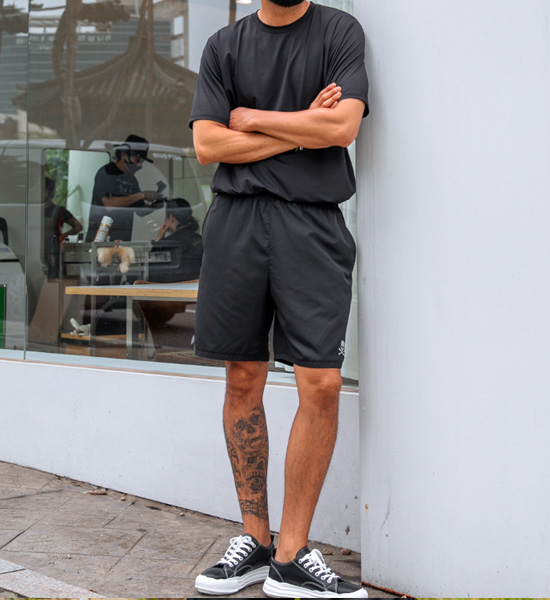 (M-6XL)<br>清凉 촉감 功能 短袖T恤<br><font color="#224f20"><B>*选择长度 (基础,长款+6cm)</B></font>