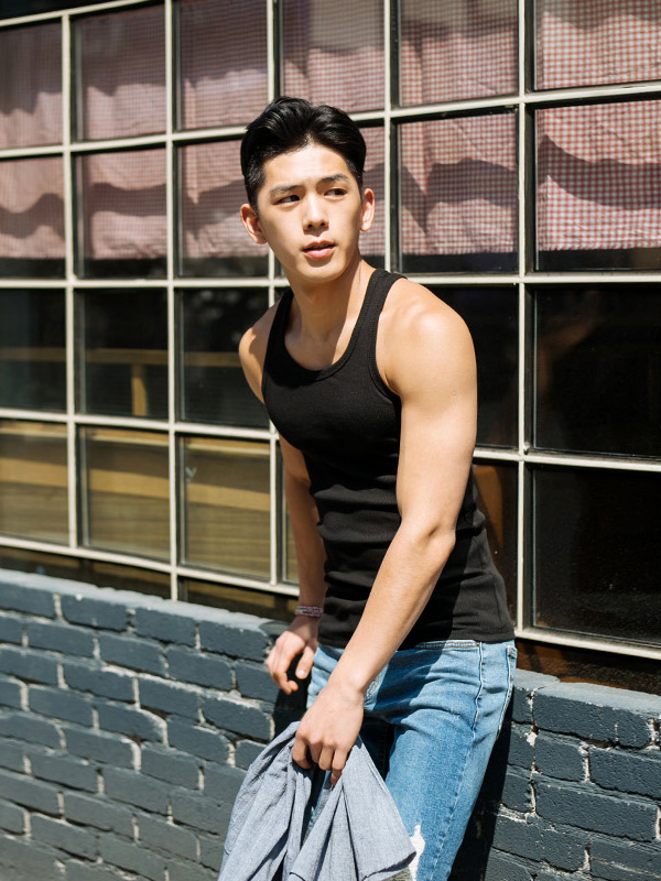 (M-5XL)<br>new 有肋的 망고나시