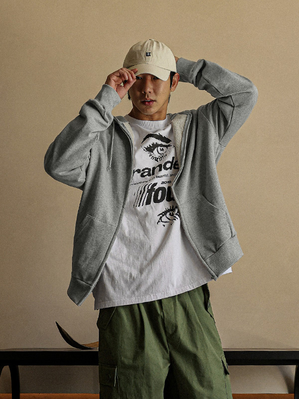 (XL-6XL)<BR>라우더 拉链卫衣