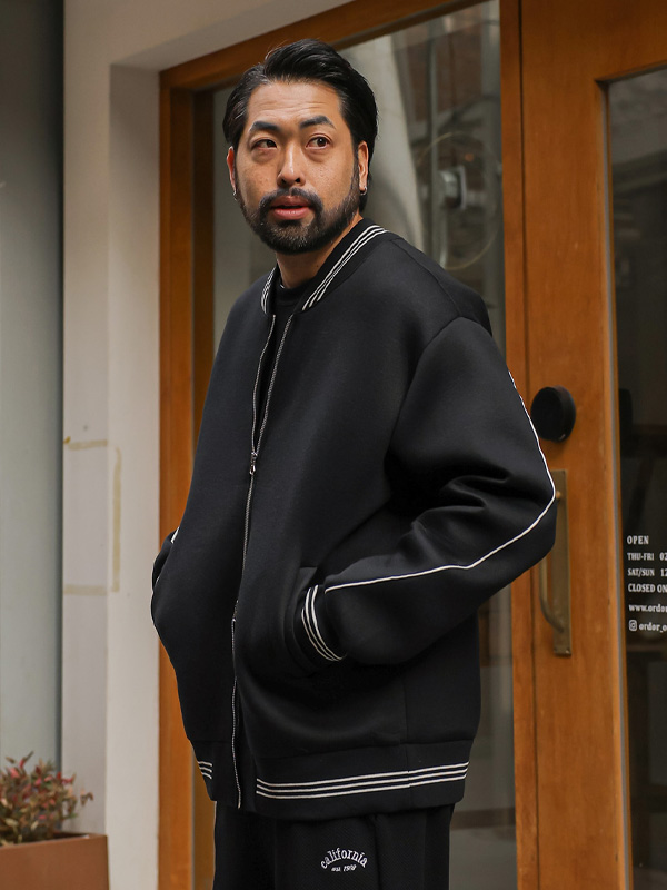 (L-4XL)<BR>란저니 삥줄 夹克