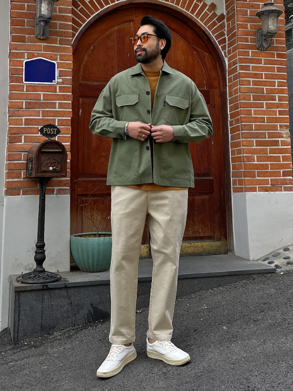 (3XL-6XL)<BR>바노스로 트러커자켓