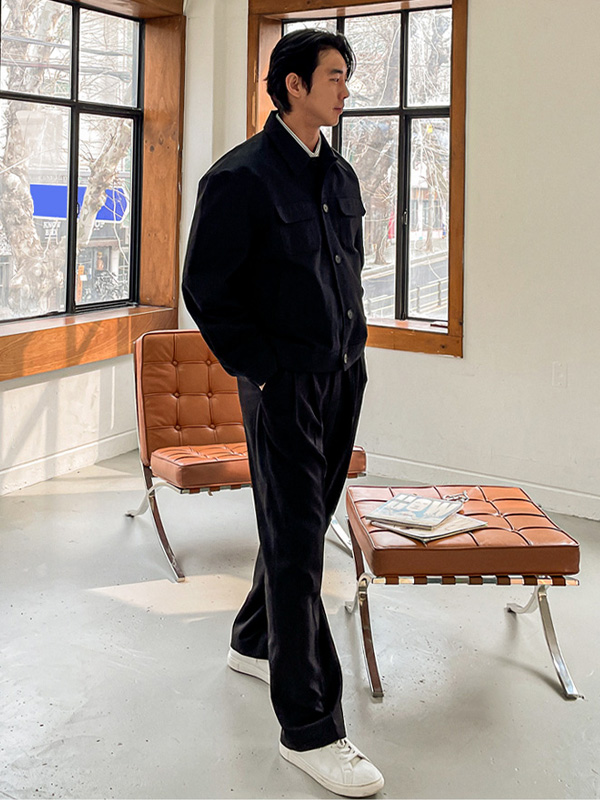 (L-4XL)<br>로지폴 면자켓