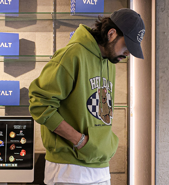 (XL-6XL)<BR>헤이데이 带帽T恤