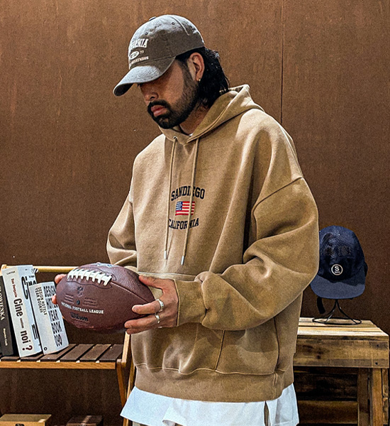 (XL-6XL)<BR>터니스버 颜料 带帽T恤 <br><font color="#098a09"><B>选择长度 (基础,长款+6cm)</B></font>