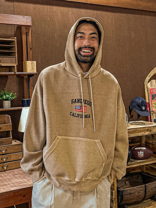 (XL-6XL)<BR>터니스버 颜料 带帽T恤 <br><font color="#098a09"><B>选择长度 (基础,长款+6cm)</B></font>