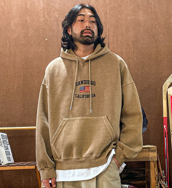 (XL-6XL)<BR>터니스버 颜料 带帽T恤 <br><font color="#098a09"><B>选择长度 (基础,长款+6cm)</B></font>